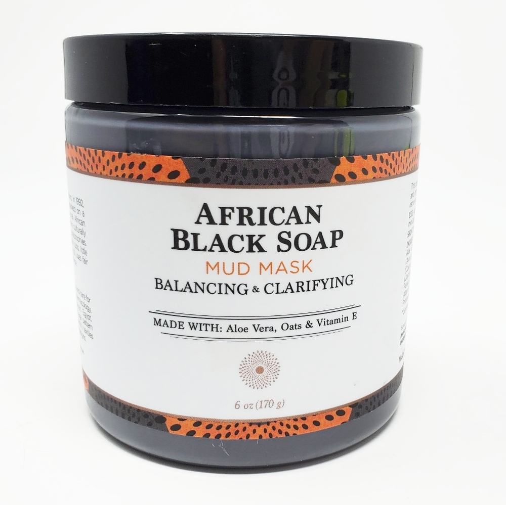 African Black Soap Mud Face Mask NUBIAN HERITAGE